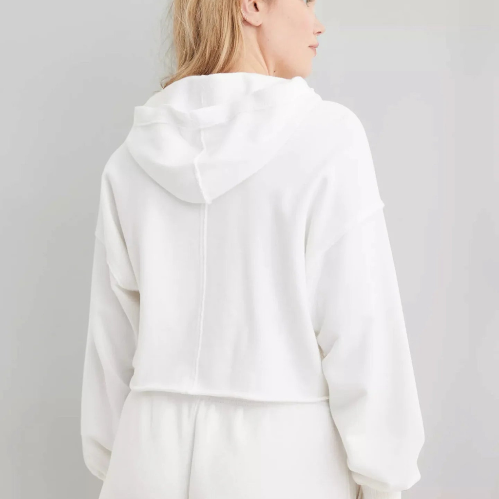Women’s Cropped Hoodie with Soft Fabric and Loose Fit