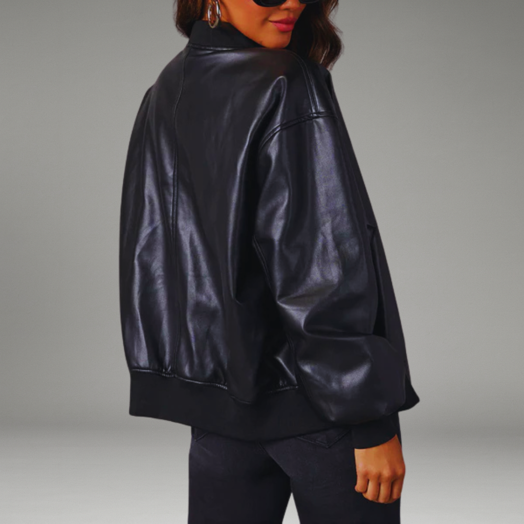 Women’s Jacket with Full Zip Closure and Quilted Interior
