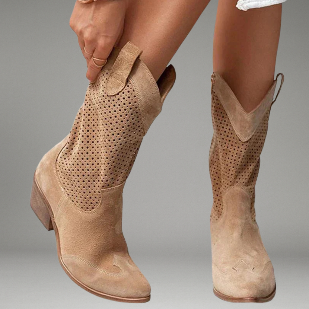 Women’s Ankle Boots with Pointed Toe and Pull-On Tabs