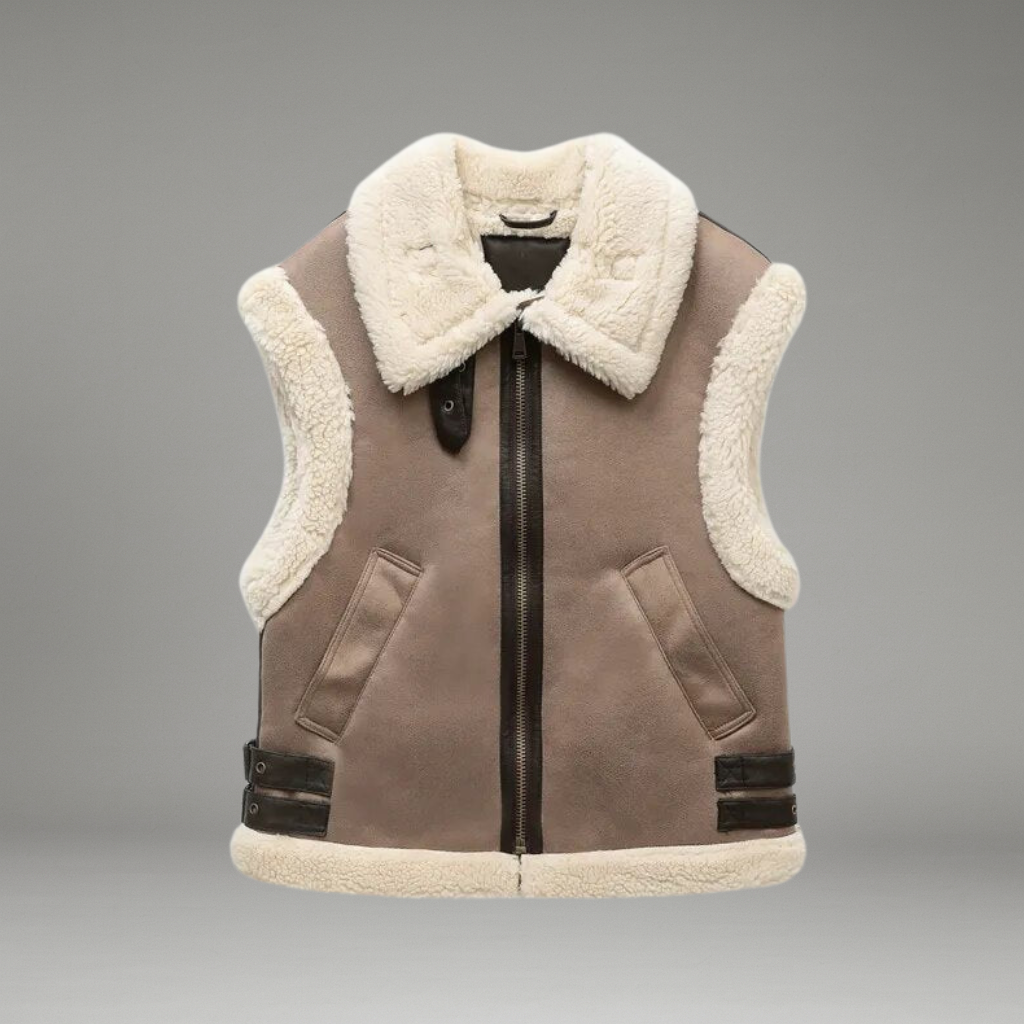 Women’s Zip Vest with High Collar and Side Pockets